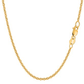 14k Yellow Gold Forsantina Chain Necklace, 2.3mm fine designer jewelry for men and women